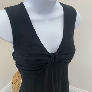 Black Express stretch tank top shirt size M medium sleeveless fitted